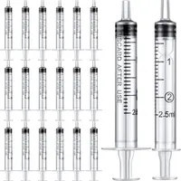 20 Packs Plastic Syringe with Measurement, Suitable for Measuring, Watering, Refilling (2.5 ml) — фото 6