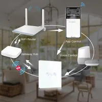 Розумний вимикач для ролет BSEED ZigBee, сенсорний, білий, для Alexa/Google Home, потрібен хаб та нейтраль — фото 2