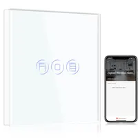 Умный выключатель для роллет BSEED ZigBee, сенсорный, белый, для Alexa/Google Home, нужен хаб и нейтраль