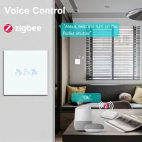 Умный выключатель для роллет BSEED ZigBee, сенсорный, белый, для Alexa/Google Home, нужен хаб и нейтраль — фото 6