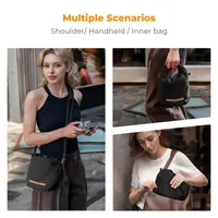 K&F Concept Camera Sling Bag Small Camera Compact Case, Cute Soft Camera Pouch Handbag for Urban Street Photography — фото 4