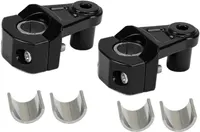 Motorcycle Riser clamp Motorcycle Universal Pivot Handlebar Mount Handlebar Riser for 22mm 7/8" and 28mm 1-1/8" Handlebar Clamp(Black)
