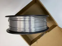 PLA філамент 1.75 мм, 1 кг, сріблястий, точність ±0.03 мм для 3D-принтера / PLA филамент 1.75 мм, 1 кг, серебристый, точность ±0.03 мм для 3D-принтера — фото 4