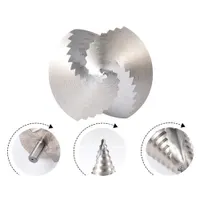 6-60mm Step Drill Bit, 12.5mm/0.5” Shank 4241 HSS Spiral Groove Drill Bit for Wood, Plastic, Sheet Metal — фото 4
