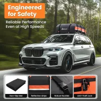 Sailnovo Car Rooftop Cargo Carrier 21 Cubic Feet, Waterproof 1000D PVC Car Roof Bag with Anti-Slip Mat, Combination Lock, Storage Bag, Door Hooks & Tie-Down Strap fit Vehicle with/Without Luggage Rack — фото 3