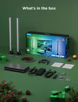 Govee HDMI 2.1 Sync Box Kit 2 RGB підсвітка для монітора 27–34″, Lightbar + LED-стрічка, 8K60 / 4K144, Ambilight для ПК і консолей