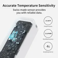 Набір термогігрометрів SwitchBot 2 шт, датчик вологості IP65 Bluetooth для дому й теплиці — фото 2