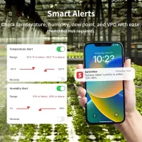 Набір термогігрометрів SwitchBot 2 шт, датчик вологості IP65 Bluetooth для дому й теплиці — фото 7