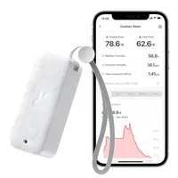 Вуличний термогігрометр SwitchBot IP65, Bluetooth 120м, для холодильника, теплиці, дому