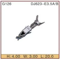 Davitu Cables, Adapters & Sockets - 100pcs DJ623-E3.5 car splices wire terminal Crimp terminal 964286-1 Non-insulated auto G126 female terminal