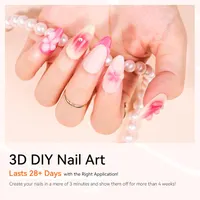 Makartt 3D Gel Nail Art, Sculpting Gel Glue for Drawing, Molding, Sculpture, Gems and Decoration, No Wipe Clear Gel Polish for DIY Nail Designs, 15g — фото 2