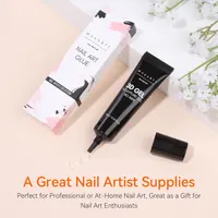 Makartt 3D Gel Nail Art, Sculpting Gel Glue for Drawing, Molding, Sculpture, Gems and Decoration, No Wipe Clear Gel Polish for DIY Nail Designs, 15g — фото 3