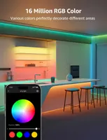 Розумна LED-стрічка Lepro SE1 AI 10м, RGB, Wi-Fi, Bluetooth, із синхронізацією музики