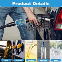 1" 2.6-26 GPM Inline NPT Thread Flowmeter, Digital Turbine Fuel Flow Meter, for Water, Diesel, Gas Oil, Gasoline, and Other Liquids - Supports Gallon, QTS, PTS, L, m³ with 3/4 in Adapters — фото 7