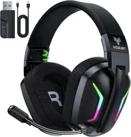 Wireless Gaming Headsets for PC, PS5, PS4, Switch, Mac, 2.4GHz Wireless Gaming Headphone with ENC Noise Canceling Microphone, Bluetooth 5.4, Cool Lighting, 50H Battery, 50mm Drivers — фото 8