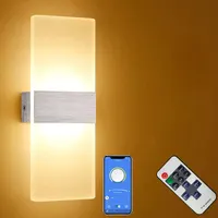 LED Wall Sconces 12W Acrylic Wall Sconces Modern Dimmable Wall Lighting Hardwired for Hallway Living Room Corridor Bedroom Stairway Indoor Outdoor — фото 3