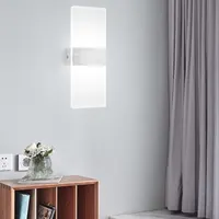 Сучасний настінний LED-світильник бра 12Вт, акриловий, димований, для спальні — фото 2