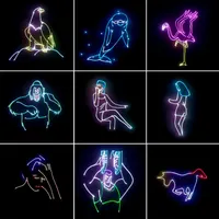 Лазерный проектор Neoglint для вечеринок 3D анимация RGB DMX512 пульт активация звуком DJ диско — фото 5