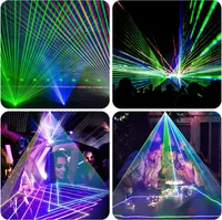 Лазерний проектор Neoglint для вечірок 3D анімація RGB DMX512 пульт активація звуком DJ диско — фото 6