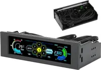 Контролер вентиляторів для ПК з LCD дисплеєм, 5 каналів, датчик температури, сигналізація перегріву 40–90°C, 5V/12V — фото 7