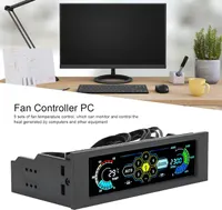 Контроллер вентиляторов для ПК с LCD дисплеем, 5 каналов, датчик температуры, сигнал перегрева 40–90°C, 5V/12V — фото 5