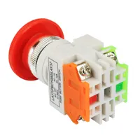 Кнопка аварийной остановки Nxtop 1NO1NC DPST 440В 10А грибовидная 3 шт станок оборудование — фото 3