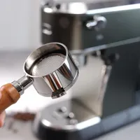 51mm Bottomless Portafilter 3 ears Only for Delonghi Dedica EC680/EC685/EC785/EC820/EC850/EC860 | with Filter Basket and Wooden Handle — фото 2