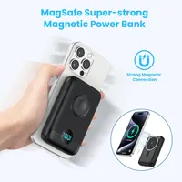 Магнитный повербанк 10800мАч MagSafe, беспроводная зарядка 4в1 для iPhone и Apple Watch — фото 2