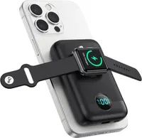 Магнитный повербанк 10800мАч MagSafe, беспроводная зарядка 4в1 для iPhone и Apple Watch — фото 5