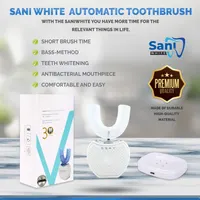 Ультразвукова U-подібна зубна щітка Sani White 360°, автоматична капа для відбілювання — фото 4