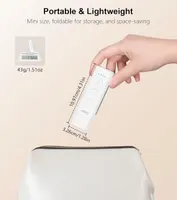 Лампа-закладка для чтения Gritin, аккумуляторный фонарик на клипсе, 3 режима света