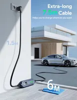 Osoeri EV Type 2 Portable Charger 3.68kW 7.5m Type 2 Schuko 6/8/10/13/16A Adjustable Current & 0-12H Reservation Time, IP66 Waterproof Charging Case — фото 5