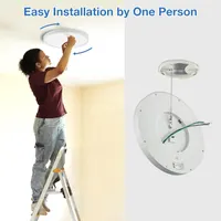 15.8 Inch Dimmable LED Ceiling Light Flush Mount, Low Profile 24W 3000K-4000K-5000K 3 Color Temperature Selectable,120V, Bright 2400LM, ETL Listed