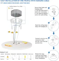 Светильник LED потолочный, низкопрофильный, 40см, 24Вт, 2400Лм, диммируемый, 3000K-5000K — фото 6