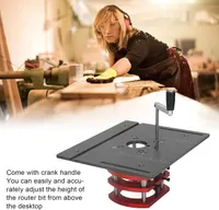 Manual Lifting Router, Router Kit Manual Lifting, Manual Height Adjustment for Trimming Machines with Motor Diameter 64-66mm, Aluminum Alloy and Stainless Steel Construction — фото 8