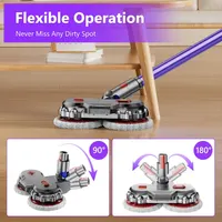 Електрична швабра-насадка для Dyson V7-V15 зі знімним баком для води — фото 3