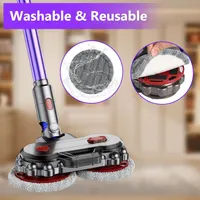 Mop Head for V7/V8/V10/V11/V12/V15 Vacuum Cleaners, Electric Floor Mop with Removable Water Tank, Wet Mop Head Attachment for Stick Vacuum
