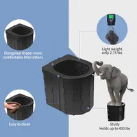 Portable Toilet for Camping, Potty Adults, Porta Travel Commode Bucket Car, Travel, Outdoor, Hiking, Backpack, Trips, Tent, Boat, Beach, Traffic Jam, Home