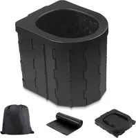 Portable Toilet for Camping, Potty Adults, Porta Travel Commode Bucket Car, Travel, Outdoor, Hiking, Backpack, Trips, Tent, Boat, Beach, Traffic Jam, Home — фото 2