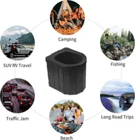 Portable Toilet for Camping, Potty Adults, Porta Travel Commode Bucket Car, Travel, Outdoor, Hiking, Backpack, Trips, Tent, Boat, Beach, Traffic Jam, Home — фото 3
