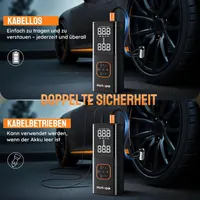 Компресор Kotopa 150 PSI, акумуляторний, LED-ліхтар, повербанк, для авто й вело — фото 2