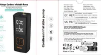 Компрессор Kotopa 150 PSI, аккумуляторный, LED-фонарь, повербанк, для авто и вело