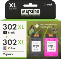 Картриджи Matsuro 302 XL для HP (ч/б + цвет), Envy 4520, Deskjet 2130, Officejet 3830 — фото 2
