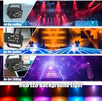 Мини-лазер для вечеринок, 60 узоров, RGB+UV, с пультом, USB, для дискотек и караоке — фото 4