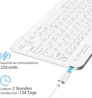 Бездротова клавіатура Bluetooth QWERTZ (німецька), для iPhone, iPad, Windows, iOS — фото 3