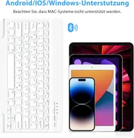 Бездротова клавіатура Bluetooth QWERTZ (німецька), для iPhone, iPad, Windows, iOS — фото 5
