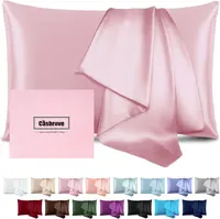 Рожева шовкова наволочка Casbrove Mulberry Silk для волосся і шкіри, стандарт, з блискавкою, м'яка та повітропроникна — фото 2