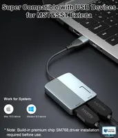 Адаптер USB-C/USB 3.0 на 2xHDMI, сплиттер для 2 мониторов, режим расширения Windows/Mac — фото 2