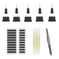 Dustproof Phone Plug, Dustproof Mobile Phone Net, Dustproof Speaker Mesh Sticker, Dustproof 3.5mm Music Hole Plug, Phone Dust Kit with Tweezers — фото 6