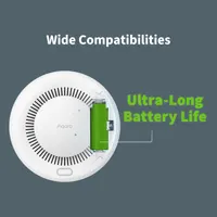 Умный датчик дыма Aqara, Zigbee 3.0, 85дБ, 10 лет батарея, HomeKit, Alexa, Google, Matter — фото 2